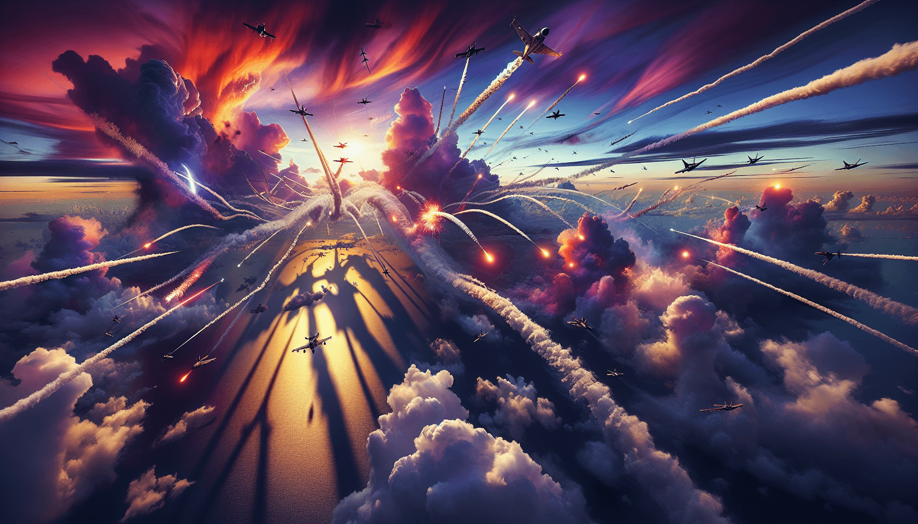 Epic aerial battle