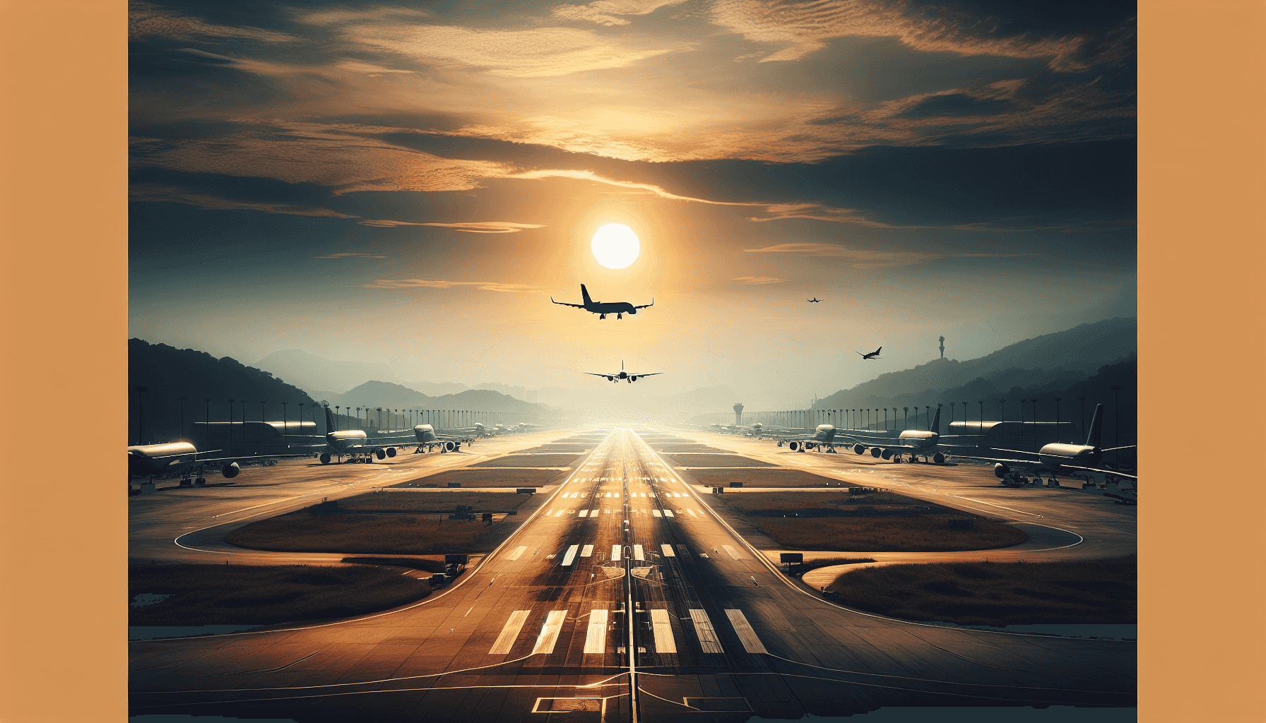 Airplane landing